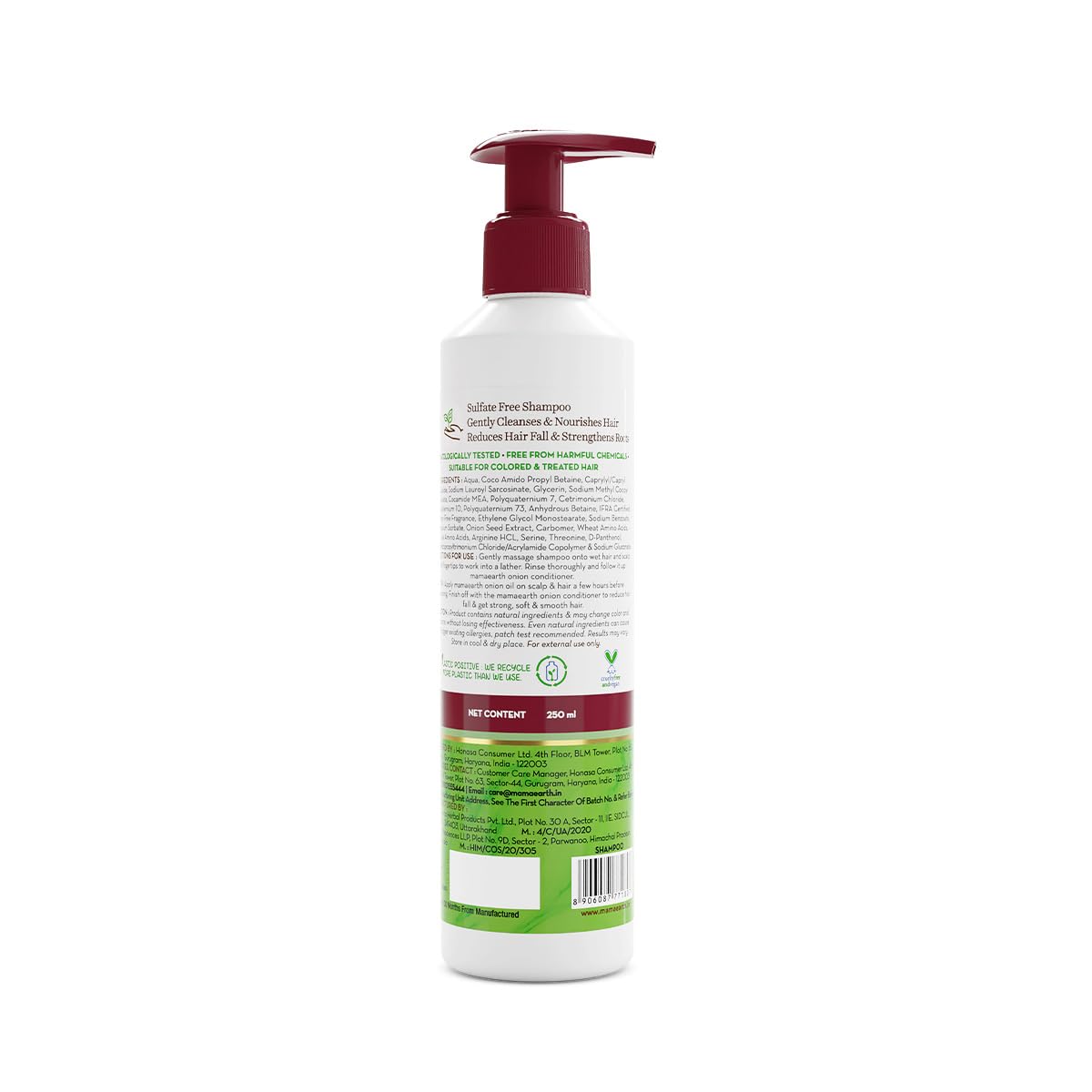 Mamaearth Onion Shampoo for Hair Growth & Hair Fall Control