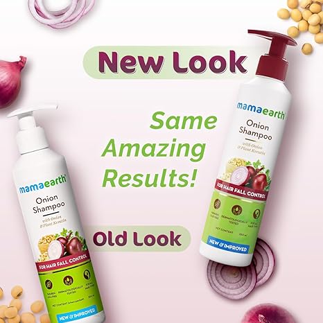 Mamaearth Onion Shampoo for Hair Growth & Hair Fall Control