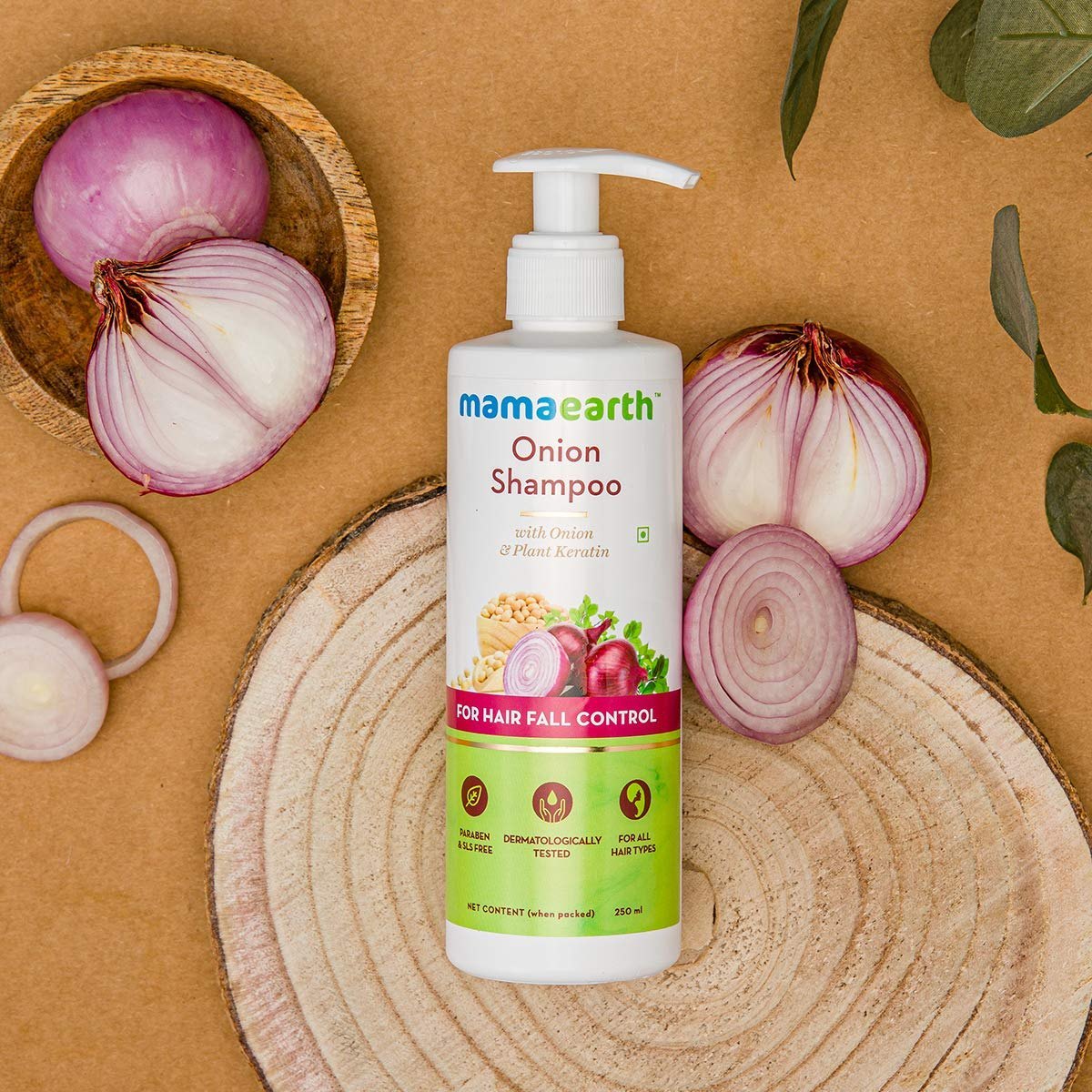 Mamaearth Onion Shampoo for Hair Growth & Hair Fall Control