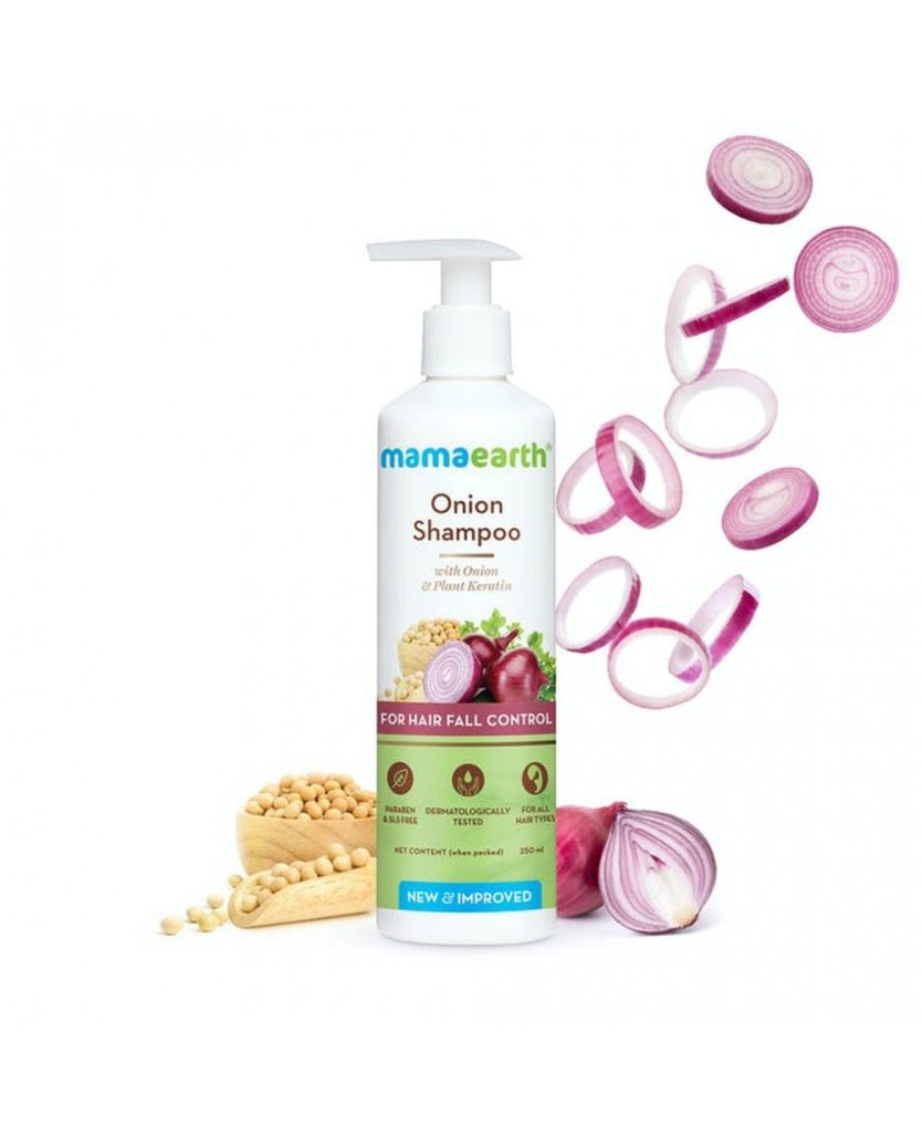 Mamaearth Onion Shampoo for Hair Growth & Hair Fall Control